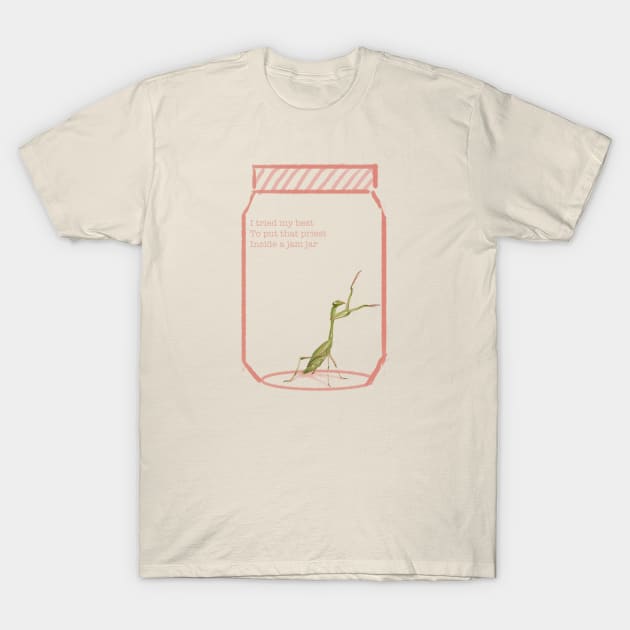 Praying Mantis T-Shirt by Sunhat Bird